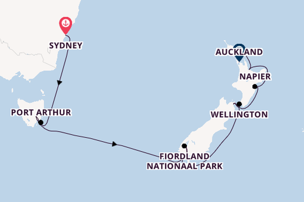 Australië en Nieuw-Zeeland vanaf Sydney, Australië met de Royal Princess