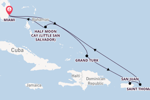 Caribbean from Miami, Florida with the Zuiderdam