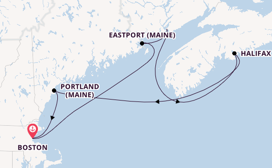 Neuengland ab Boston, USA auf der Norwegian Breakaway