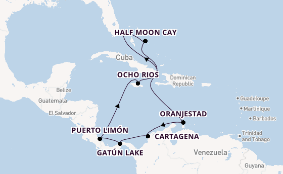 Caribbean vanaf Fort Lauderdale, Verenigde Staten met de Nieuw Amsterdam