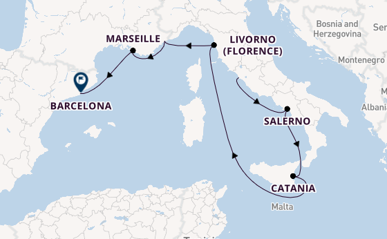 ALL INCLUSIVE: Florence, Sicily & The Amalfi Coast Fly Cruise