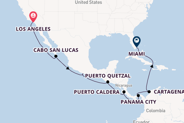 Central America from Los Angeles, California, USA with the Norwegian Encore