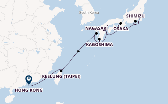 Japan from Tokyo, Japan with the Viking Orion