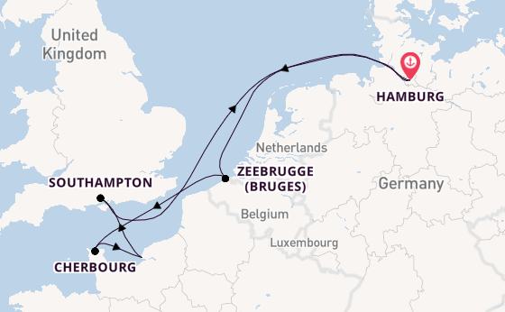 British Isles from Hamburg, Germany with the MSC Preziosa
