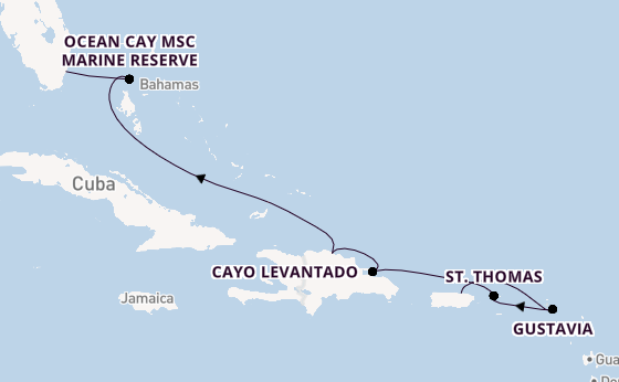 Caribbean vanaf San Juan, Puerto Rico met de EXPLORA IV