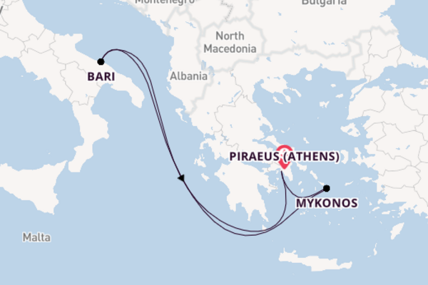 Mediterranean from Athens with the MSC Sinfonia