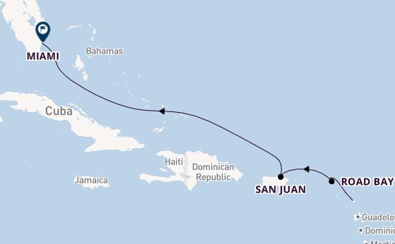 Caribbean vanaf St. John's, Antigua, Antigua en Barbuda met de EXPLORA I