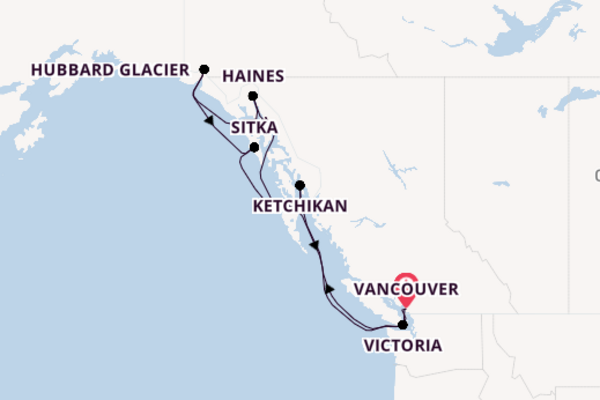 Cruise from Vancouver with the Queen Elizabeth