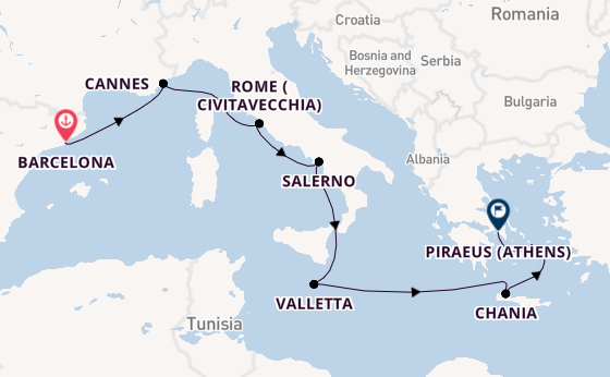 Timeless Mediterranean: France, Italy, Malta & Greece