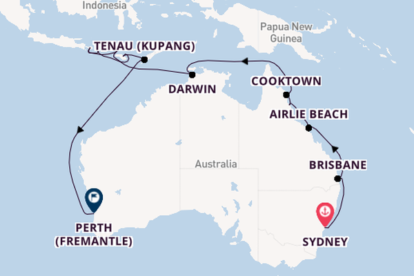 Australia from Sydney, Australia with the Riviera
