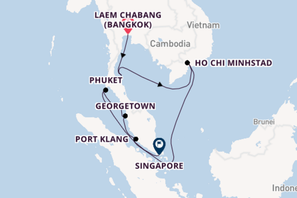 Geniet van het spectaculaire Ho Chi Minhstad met Norwegian Cruise Line