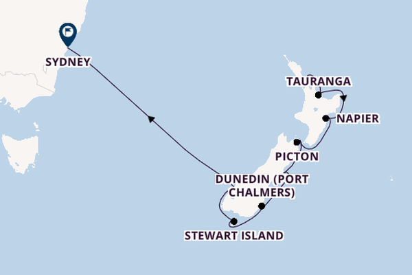 New Zealand from Auckland, New Zealand with the Azamara Onward