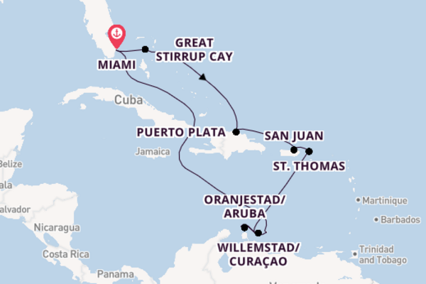 12 day cruise with the Norwegian Gem to Miami