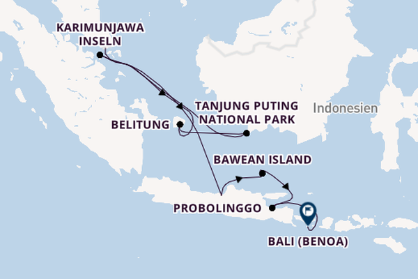 Indonesien ab Singapur, Singapur auf der Le Jacques Cartier