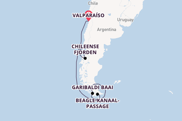 Zuid-Amerika vanaf Valparaíso, Chili met de HANSEATIC inspiration