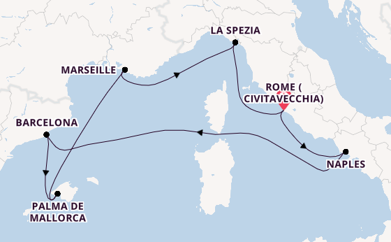 Mediterranean Legends: Italy, Spain & France Voyage