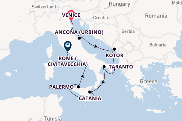Western Mediterranean from Venice, Italy with the Azamara Journey