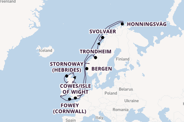 British Isles from London, England, United Kingdom with the Seabourn Quest