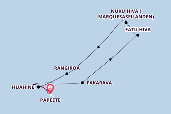 Frans-Polynesië vanaf Papeete, Frans-Polynesië met de Silver Whisper
