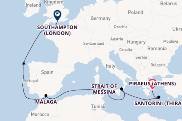 Queen Anne 11  Piraeus (Athens)-Southampton (London)