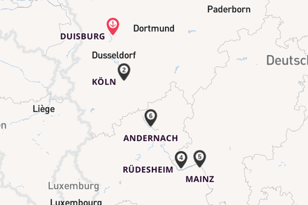 A-ROSA SENA erstmals auf dem Mittelrhein