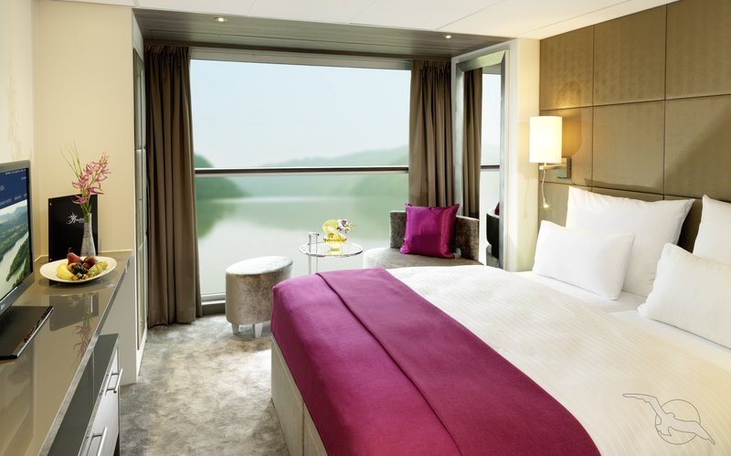 2-Bett-Kabine z. Alleinb. mit Panoramafenster Strauss-Deck (Kat. G): 