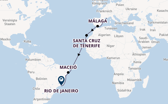 Transatlantik ab Marseille, Frankreich auf der MSC Virtuosa