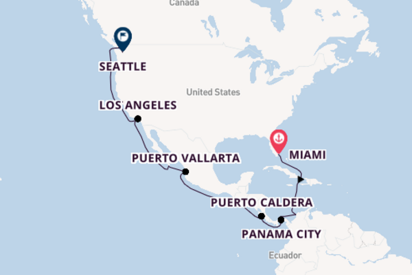 West Coast USA from Miami, Florida with the Norwegian Encore