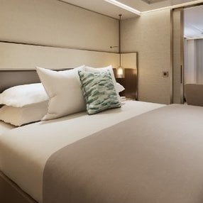 Come aboard the Luminara and discover one of 13 cabin categories on a total of 8 decks that can accommodate 452 passengers. Choose your dream cabin and feel at home on board the Luminara!