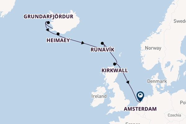 Zuiderdam - Van IJslandse natuurwonderen tot de Hollandse kust