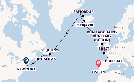 Transatlantic from Lisbon, Portugal with the Sirena