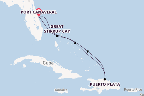 Caribbean from Port Canaveral, Florida, USA with the Norwegian Breakaway