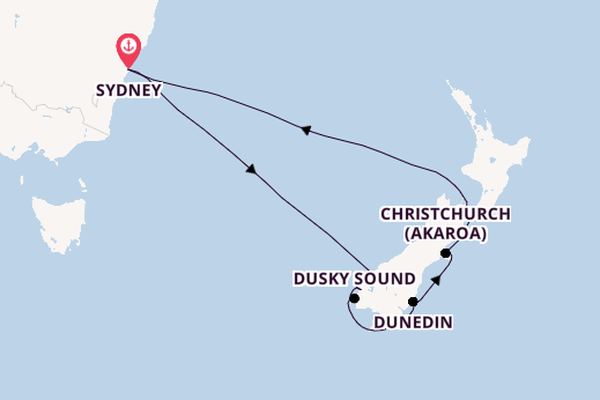 New Zealand from Sydney, Australia with the Anthem of the Seas