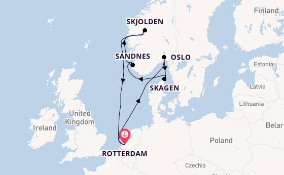 Norway from Australia with the Nieuw Statendam
