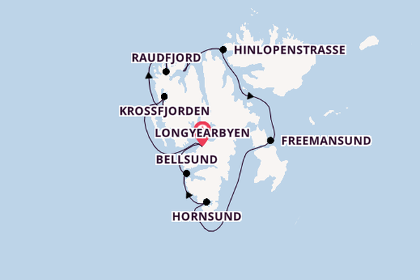 Norwegen ab Longyearbyen, Norwegen auf der MS Fram