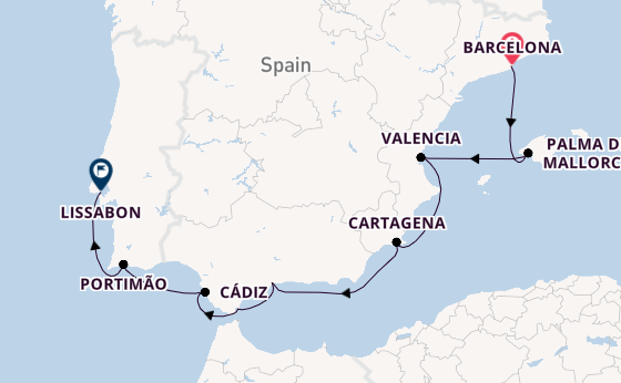 Westelijke Middellandse Zee vanaf Barcelona, Spanje met de Seven Seas Voyager