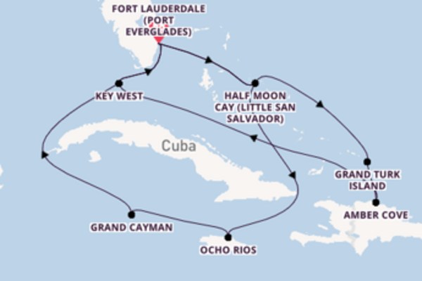 15 day journey on board the Nieuw Statendam from Fort Lauderdale (Port Everglades)