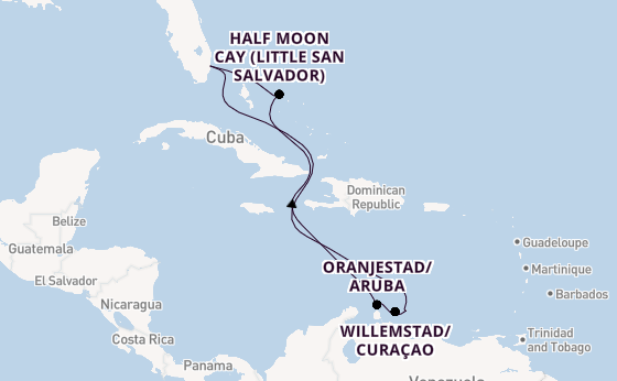 Caribbean from Fort Lauderdale (Port Everglades), Florida, USA with the Nieuw Amsterdam