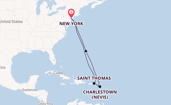 Caribbean from New York with the Queen Mary 2