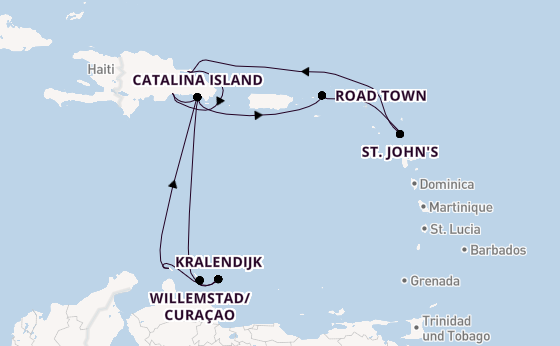 Karibik ab La Romana, Dominikanische Republik auf der Mein Schiff 5