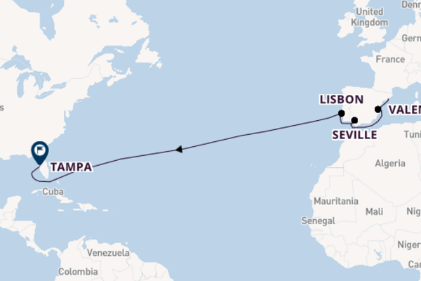 Transatlantic & Repositioning from Barcelona with the Celebrity Constellation