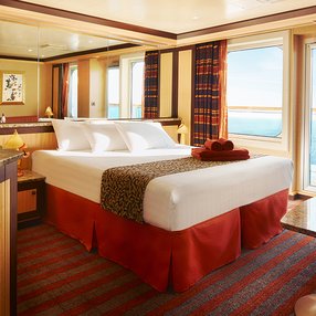 Come aboard the undefined and discover one of 67 cabin categories on a total of 13 decks that can accommodate 3800 passengers. Choose your dream cabin and feel at home on board the undefined!