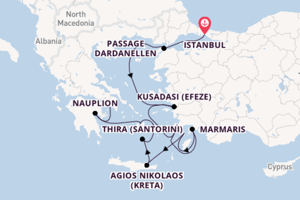 13daagse cruise met het MS EUROPA 2 vanuit Istanbul