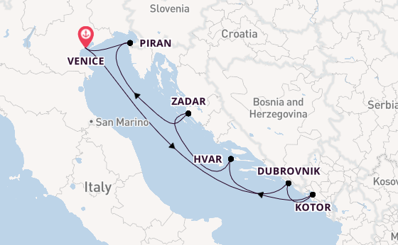 Mediterranean Sea from Venice, Italy with the Ilma