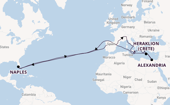 Transatlantic from Rome (Civitavecchia), Italy with the Azamara Onward