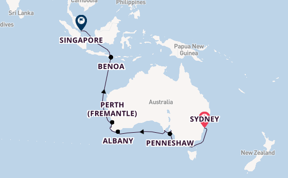 Australia from Sydney, Australia with the Azamara Quest
