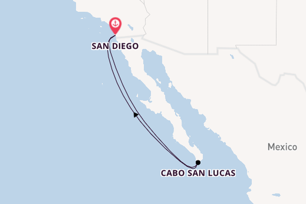 West Coast USA from San Diego, California with the Norwegian Jade