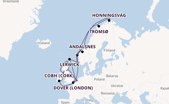 British Isles from Rotterdam, The Netherlands with the Nieuw Statendam