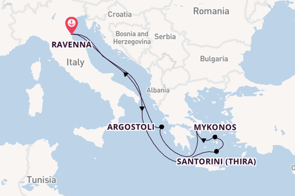 Italian Cities, Lakes & Wine Tour with Greek Isles Cruise