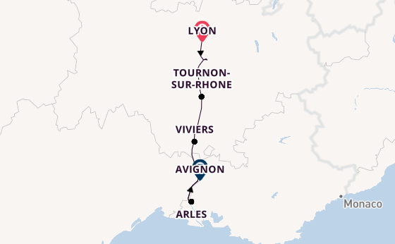 Rhone River, Europe from Lyon, France with the Viking Buri